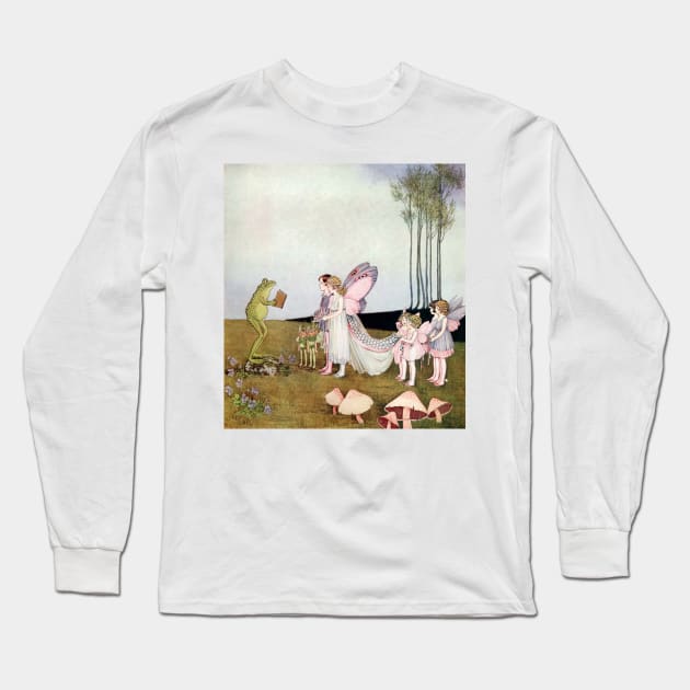 Fairy Wedding - Ida Rentoul Outhwaite Long Sleeve T-Shirt by forgottenbeauty